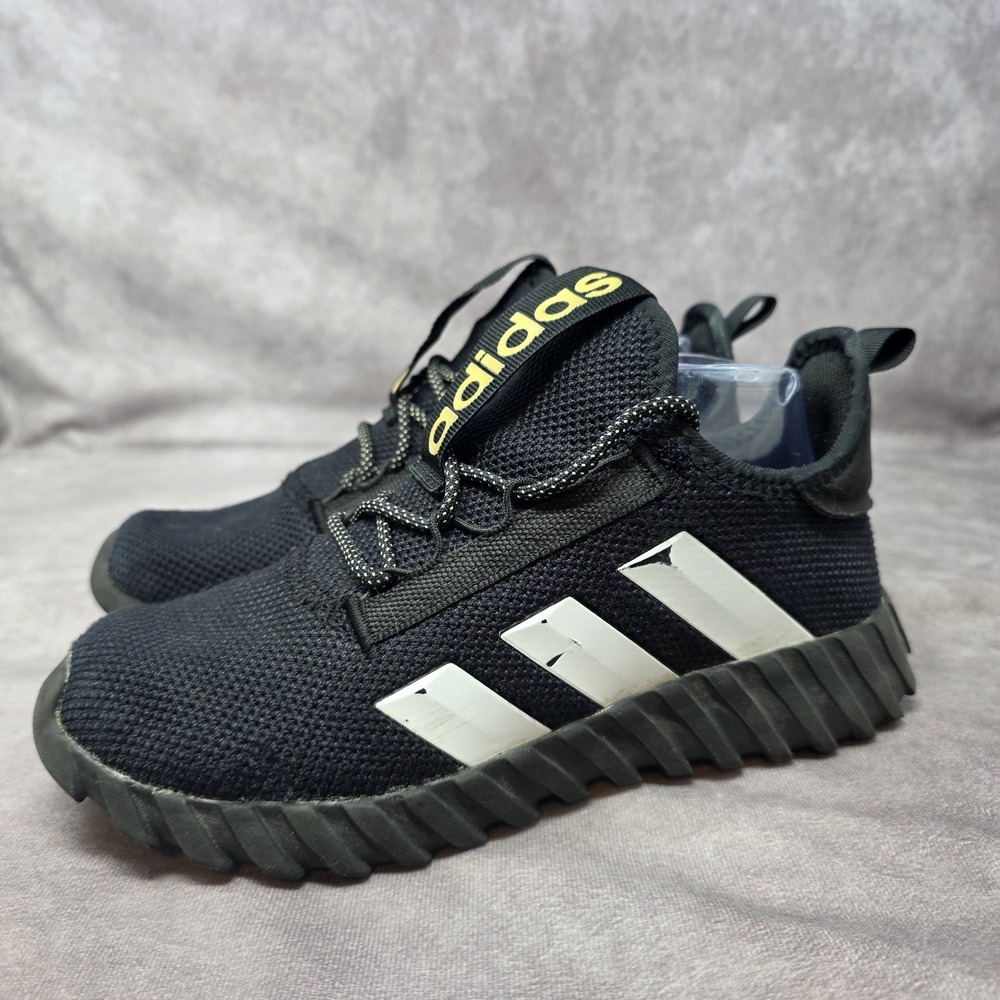 Adidas Kaptir Flow K Sneaker Unisex Kids Size 5 Black White